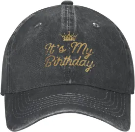 Birthday Baseball Cap for Men Women, Adjustable Hat for Party