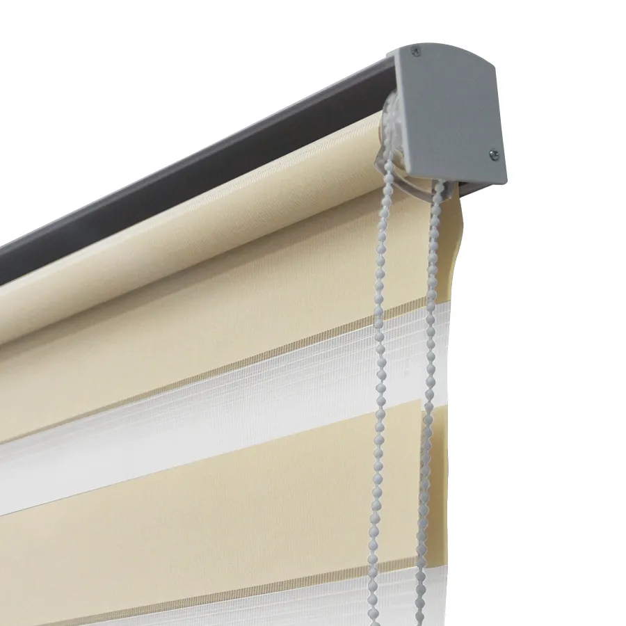 Brown Zebra Non-blackout Blinds
