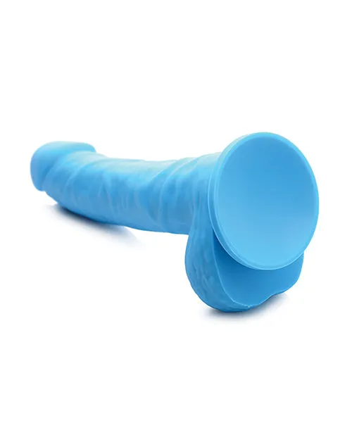 Curve Novelties Lollicock 7" Silicone Dildo with Balls - Berry