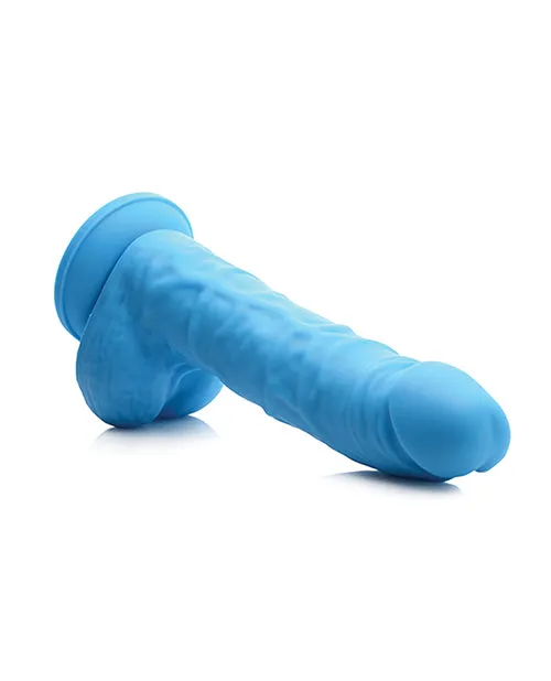 Curve Novelties Lollicock 7" Silicone Dildo with Balls - Berry