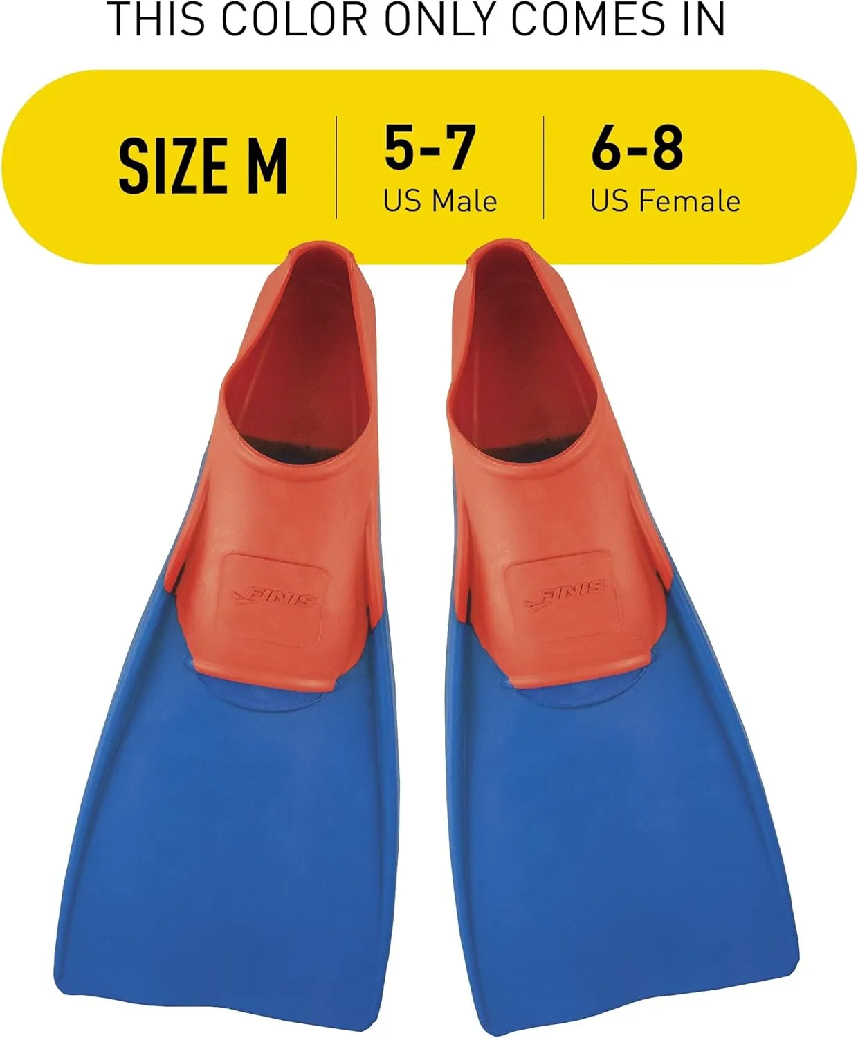 FINIS Long Floating Swim Fins - Training Fins for All Ages - Improves Kick Technique & Body Position