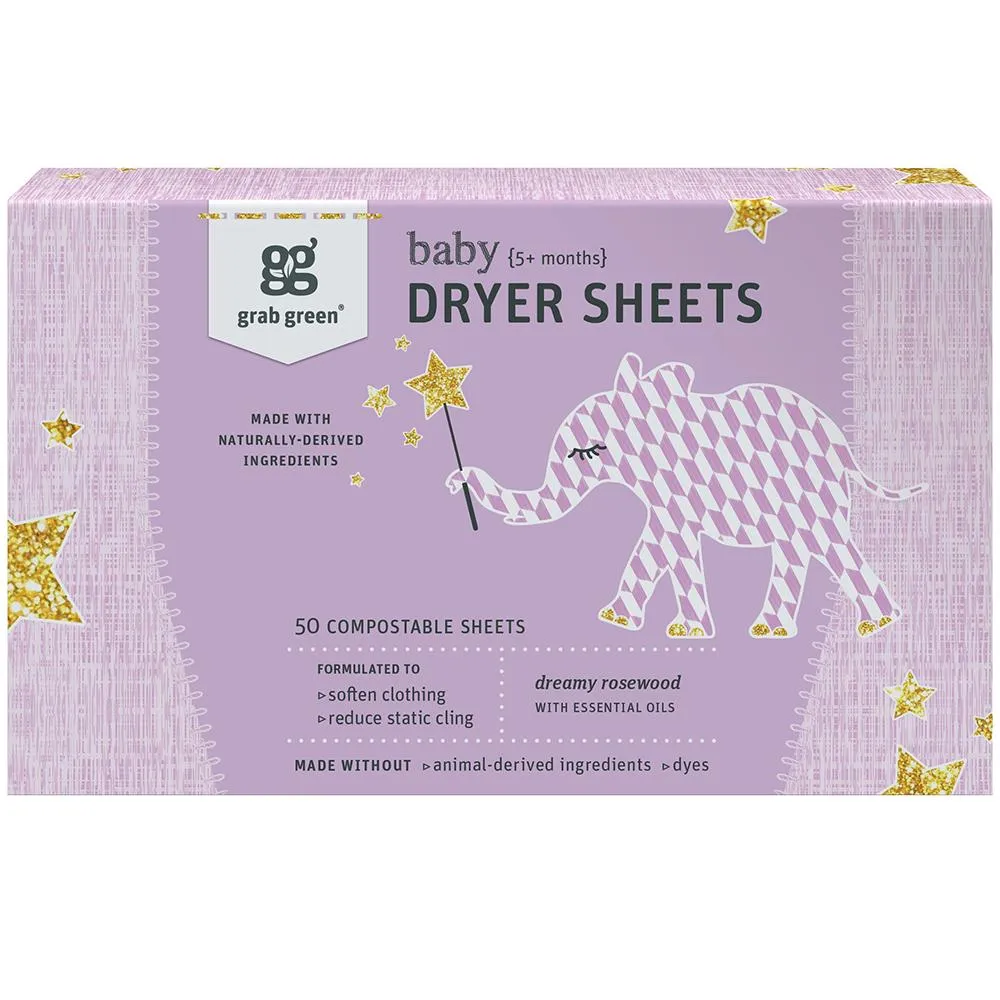 Grab Green Baby Dryer Sheets 5 months  