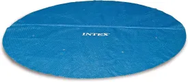 INTEX 28014E Solar Pool Cover: for 16ft Round Easy Set and Metal Frame Pools  Insulates Pool Water  Reduces Water Evaporation  Keeps Debris Out  Reduces Chemical Consumption
