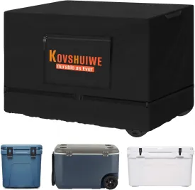 Kovshuiwe Cooler Cover for 70/75 Cooler, Heavy Duty Waterproof Ice Chest Cover, Ice Box Covers, Heavy Duty 420D Oxford Fabric, 38.2(L) x 20(W) x 20 x (H)