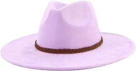 Men and Women Winter Fedora Hat Big Eave Jazz Top Surface Hat Latest Red Jazz Hat