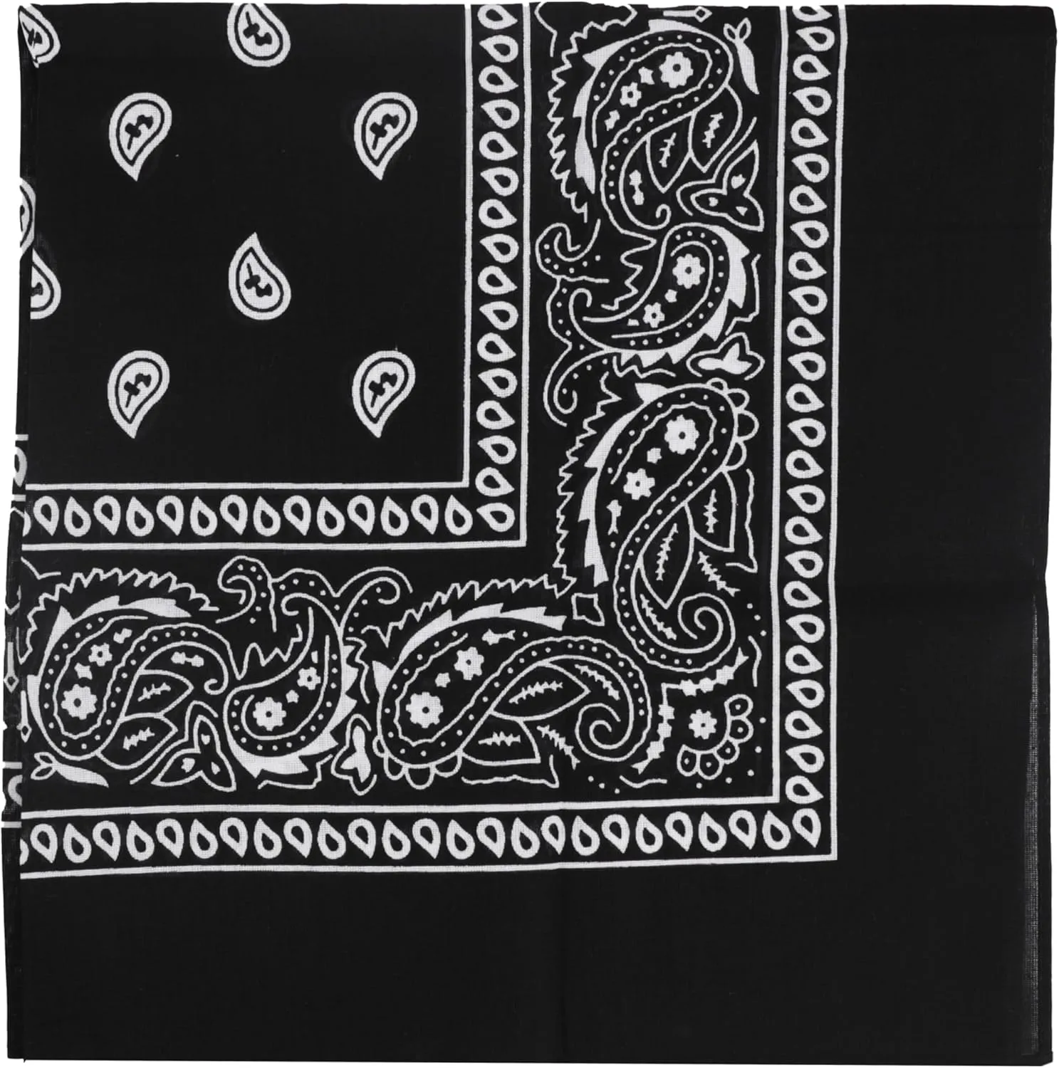 Motique Accessories 22 Inch Cotton Paisley Bandana