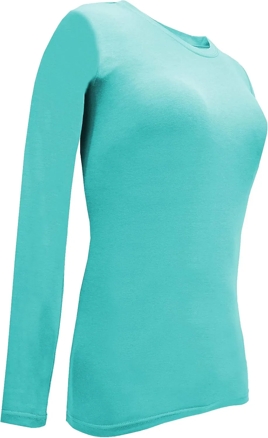 Natural Uniforms Women's Under Scrub Tee Crew Neck Long Sleeve T-Shirt Pack of 2 - Multi Pack of 2