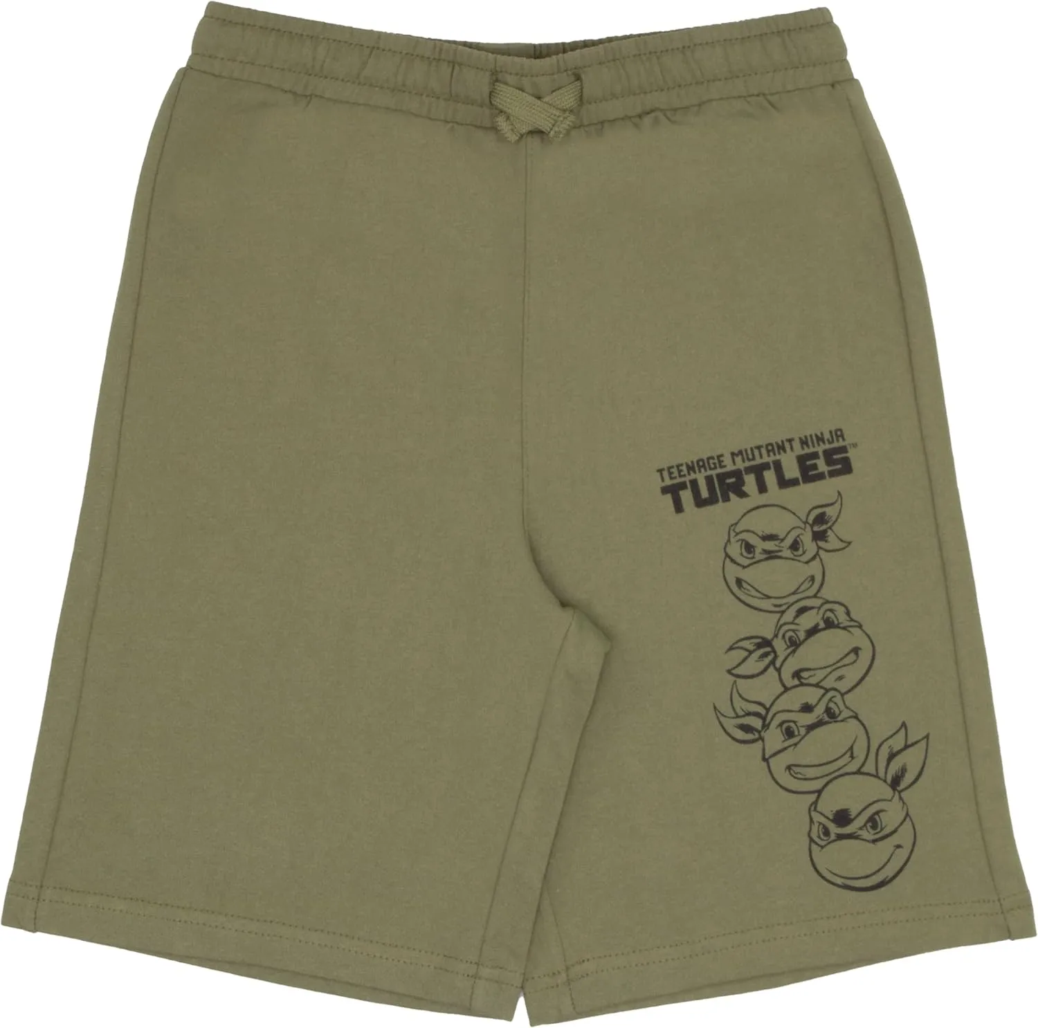 Nickelodeon Teenage Mutant Ninja Turtles Boys T-Shirt & Shorts with Lenticular Image Changing Patch 2-Piece TMNT Set for Kids