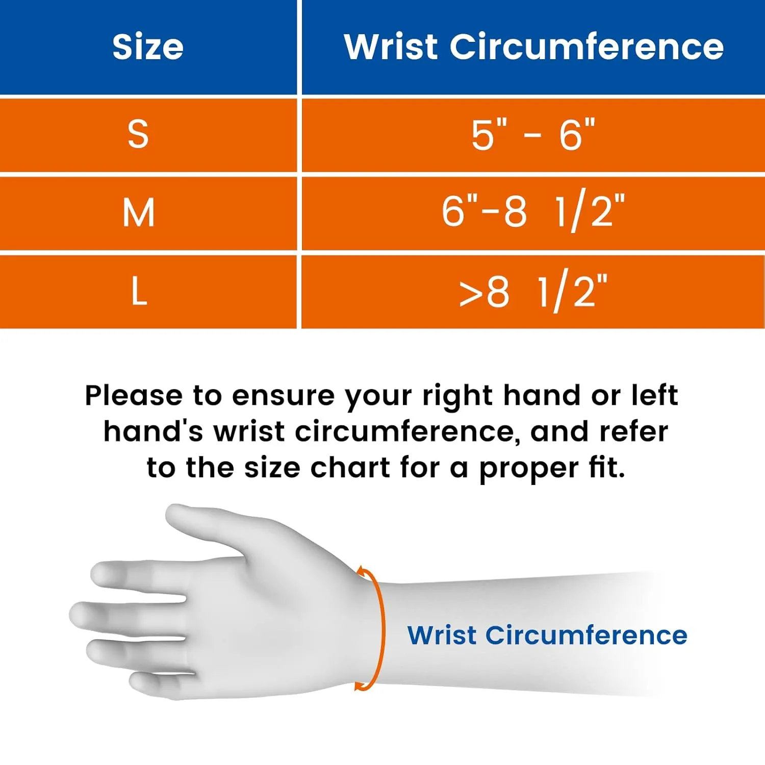 Quick Wrap Wrist Brace for Carpal Tunnel Syndrome, Night Sleep Support, Hand Splint for Arthritis Pain, Sprain, Sports Injuries (Right-Large,>8.5 inch)