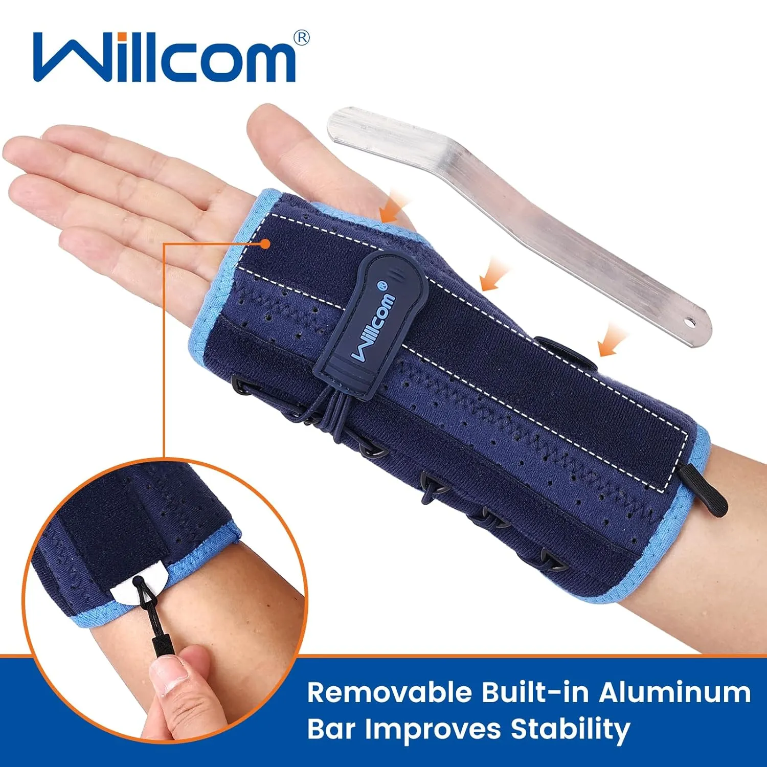 Quick Wrap Wrist Brace for Carpal Tunnel Syndrome, Night Sleep Support, Hand Splint for Arthritis Pain, Sprain, Sports Injuries (Right-Large,>8.5 inch)