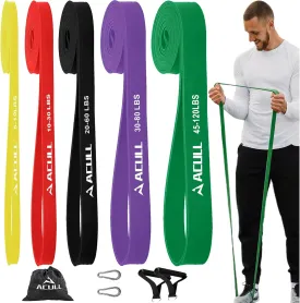 Resistance Bands, Pull Up Assistance Bands, Exercise Workout Bands for Men and Women, Resistance Band Set for Working Out, Physical Therapy, Muscle Training, Home Workouts