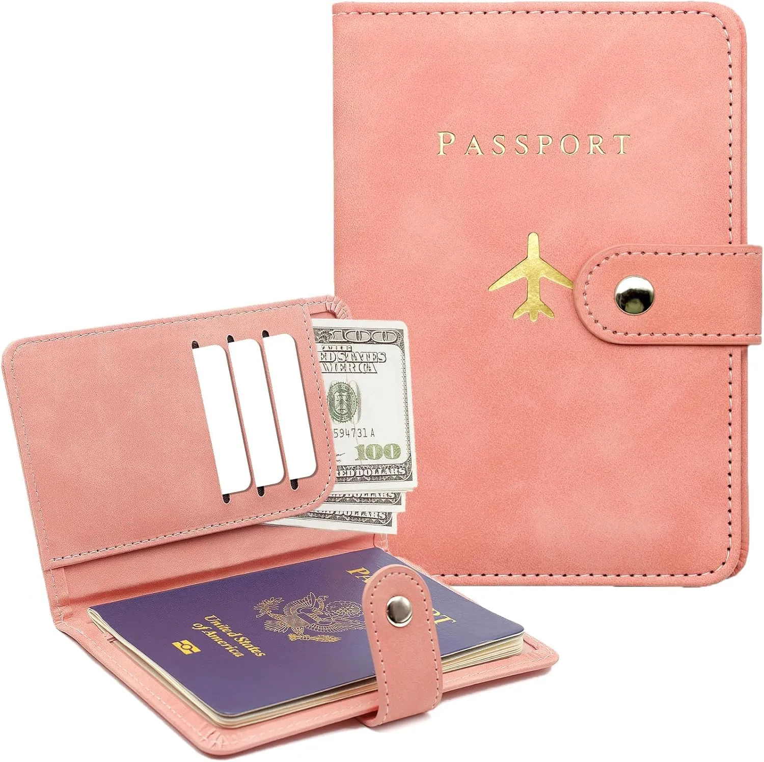 Sizobi Leather Passport Holder Covers Case, Passport Holder for Travel Women, International Travel Must Haves Travel Accessories for Women Men, Cruise Ship Essentials, Passport Book Travel Gifts