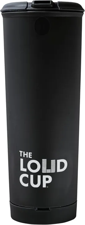 The LoudCup Tumbler   Stadium Horn - Insulated Cup Reusable Water Bottle Coffee Travel Mug - Worlds Loudest Cup for Game Day