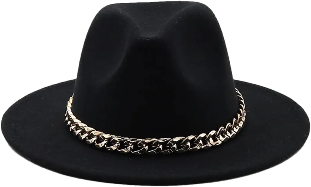 Unisex British Fedora Hats Jazz Hat European Us Wide Brim Fashion Vintage Party Church Hat