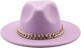 Unisex British Fedora Hats Jazz Hat European Us Wide Brim Fashion Vintage Party Church Hat