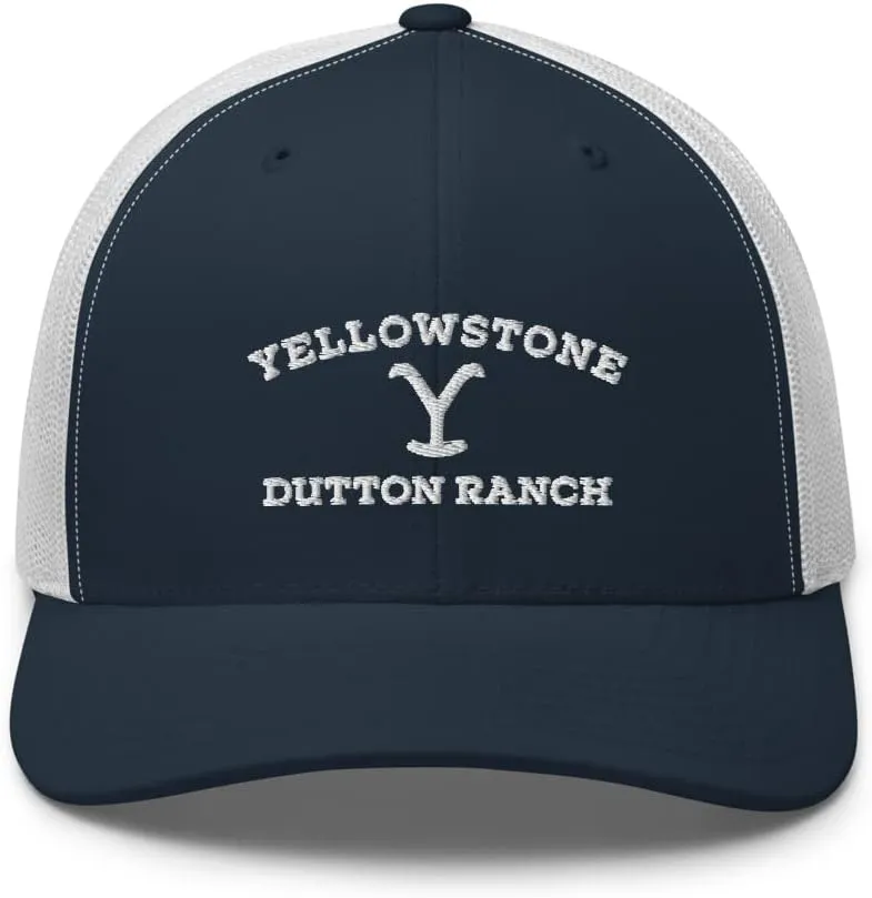 Yellowstone Dutton Ranch Logo Retro Trucker Hat - Officially Licensed