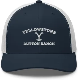 Yellowstone Dutton Ranch Logo Retro Trucker Hat - Officially Licensed