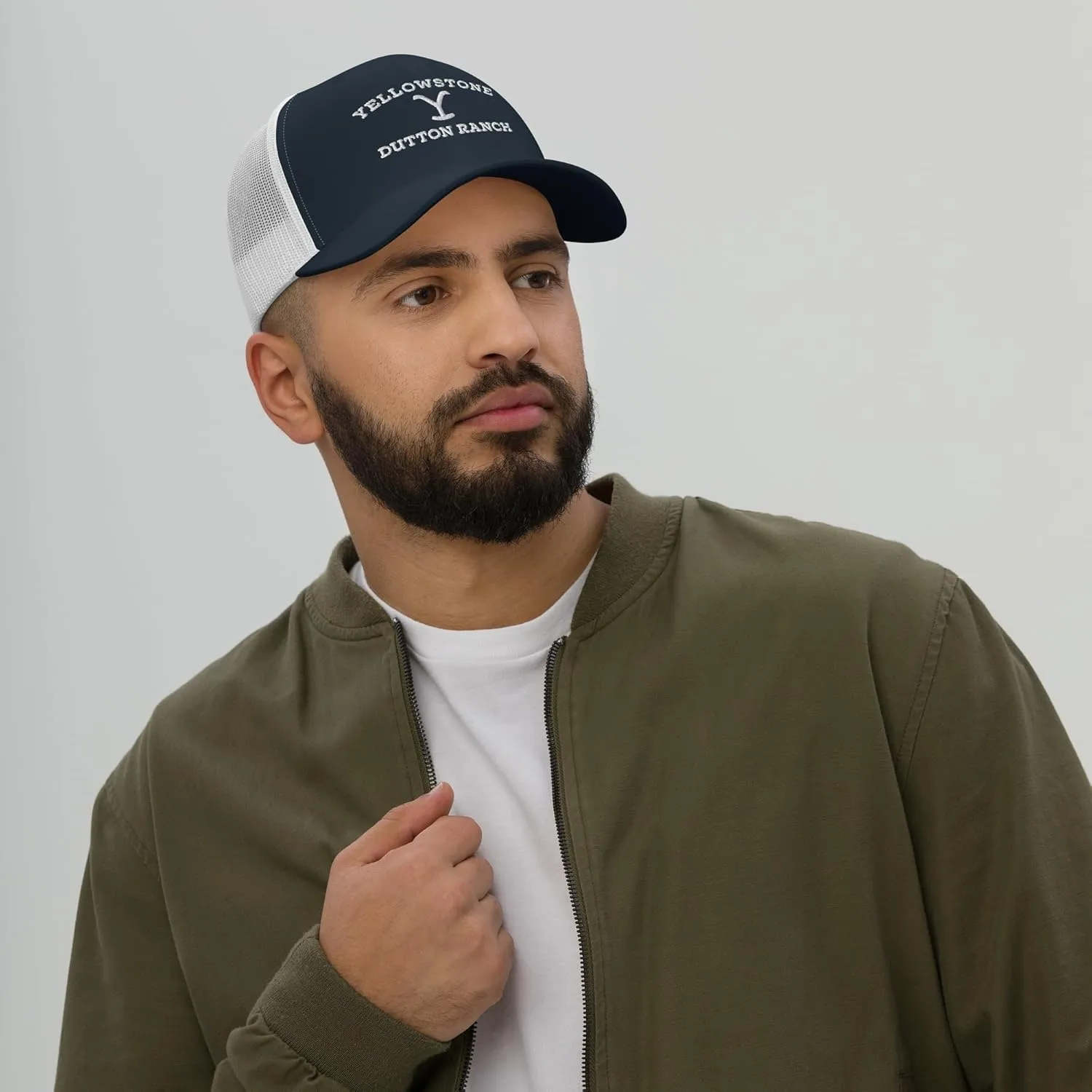 Yellowstone Dutton Ranch Logo Retro Trucker Hat - Officially Licensed